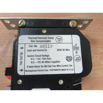 Westinghouse AN11P Thermal Overload Relay