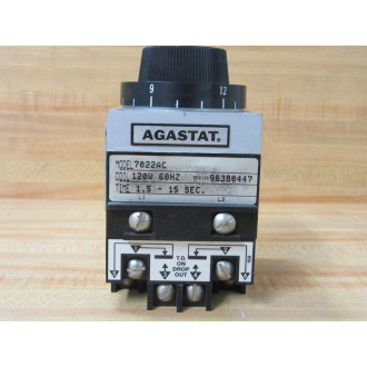 Agastat 7022AC Electropneumatic Relay - Used