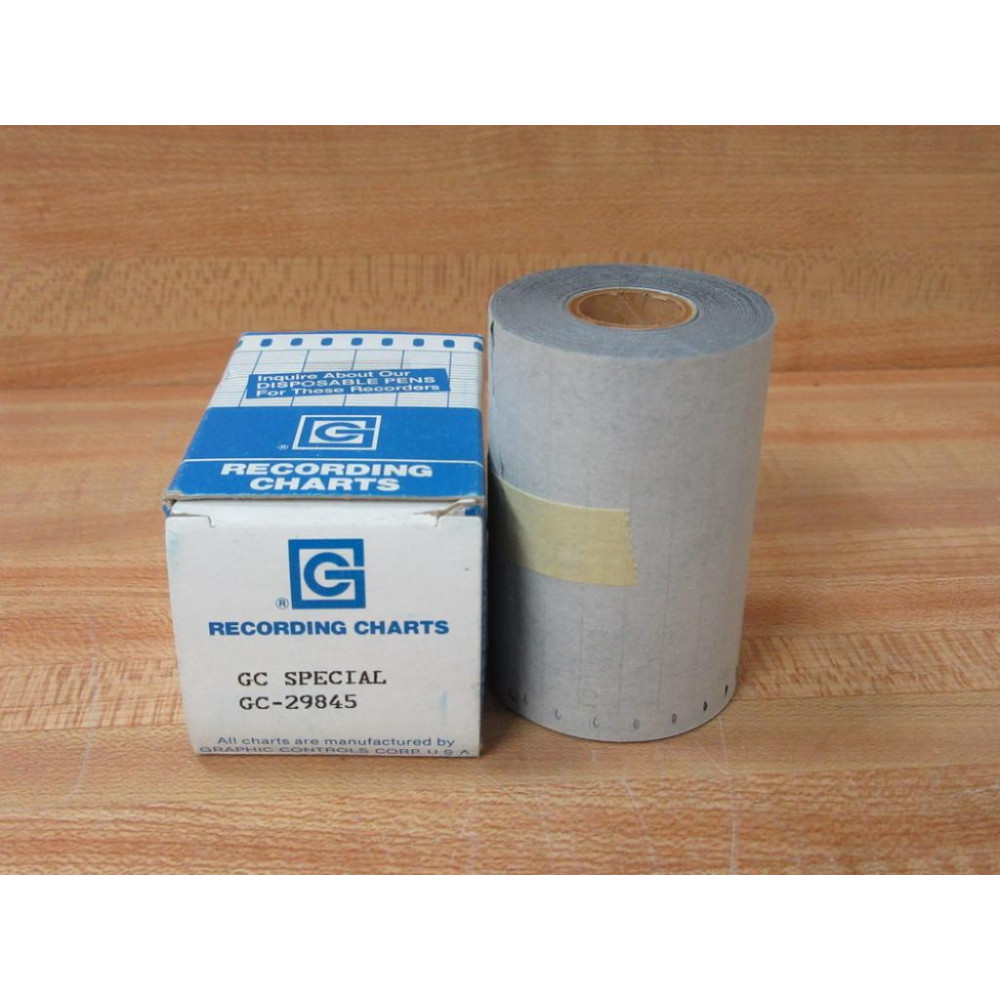 Graphic Controls 00991950 Recording Chart Paper GC-29845 Graphic Controls 00991950 Recording Chart Paper GC-29845