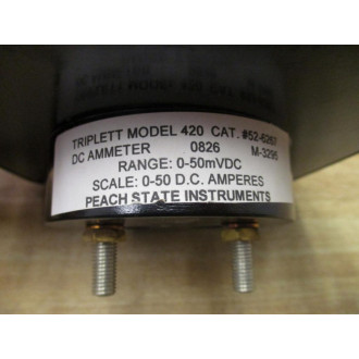 Triplett 52-6267 DC Ammeter 526267 Triplett 52-6267 DC Ammeter 526267
