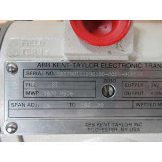 ABB Kent-Taylor 563TB01112B0100-0005-816153 Electronic Transmitter - Used