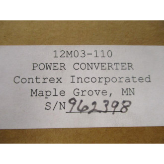 Contrex 12M03-110 Model 216 1PH Power Converter 12M03-00110-03