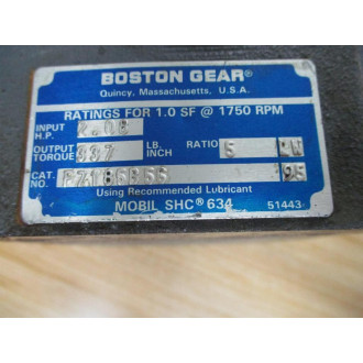 Boston Gear F7185B56 Gear Reducer 5:1 - Used