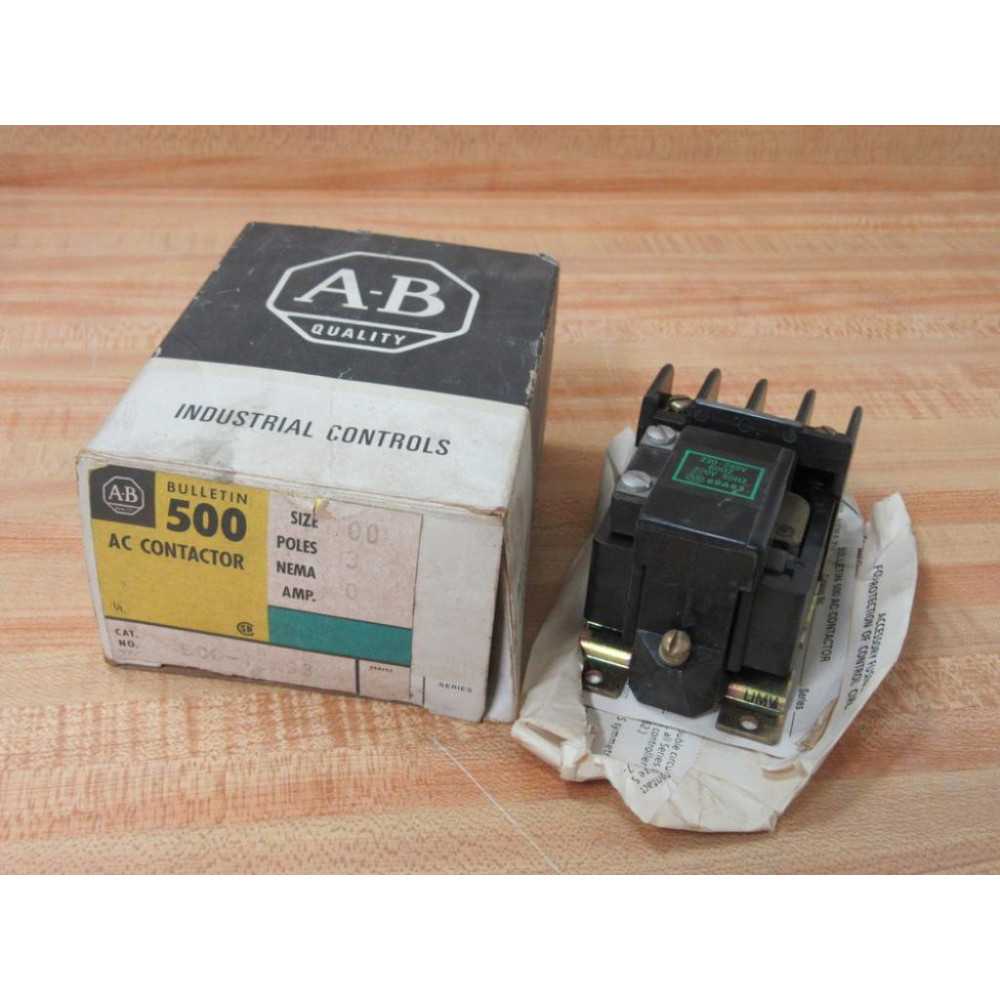 Allen Bradley 500-TOA93 AC Contactor 500-T0A93
