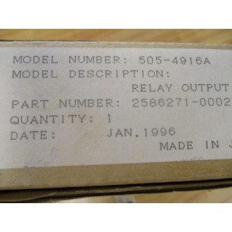 Siemens 505-4916A TI Relay Output Module 5054916A