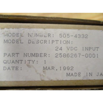 Siemens 505-4332 Digital Input Module 5054332