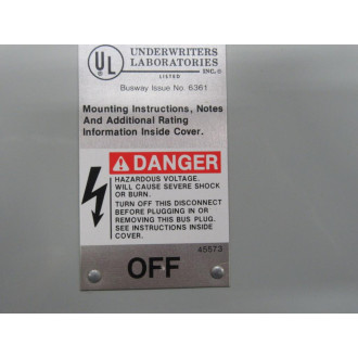 Siemens XLVB351 Busway System Plug
