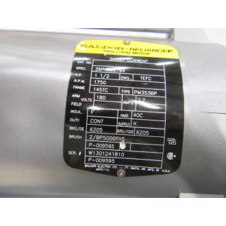 Baldor 35P460Z164 DC Motor RPM 1750 HP 1-12