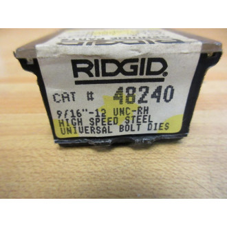 Rigid Tool 48240 Bolt Dies 916"-12