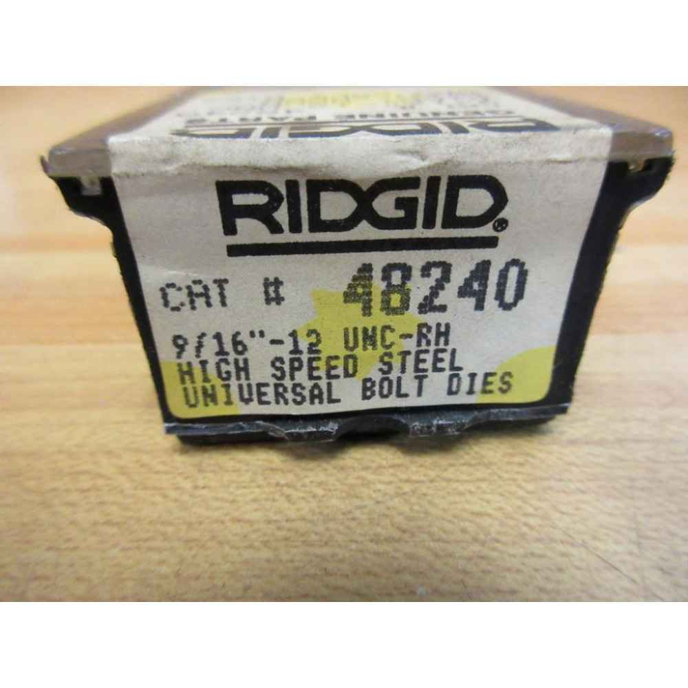 Rigid Tool 48240 Bolt Dies 916"-12