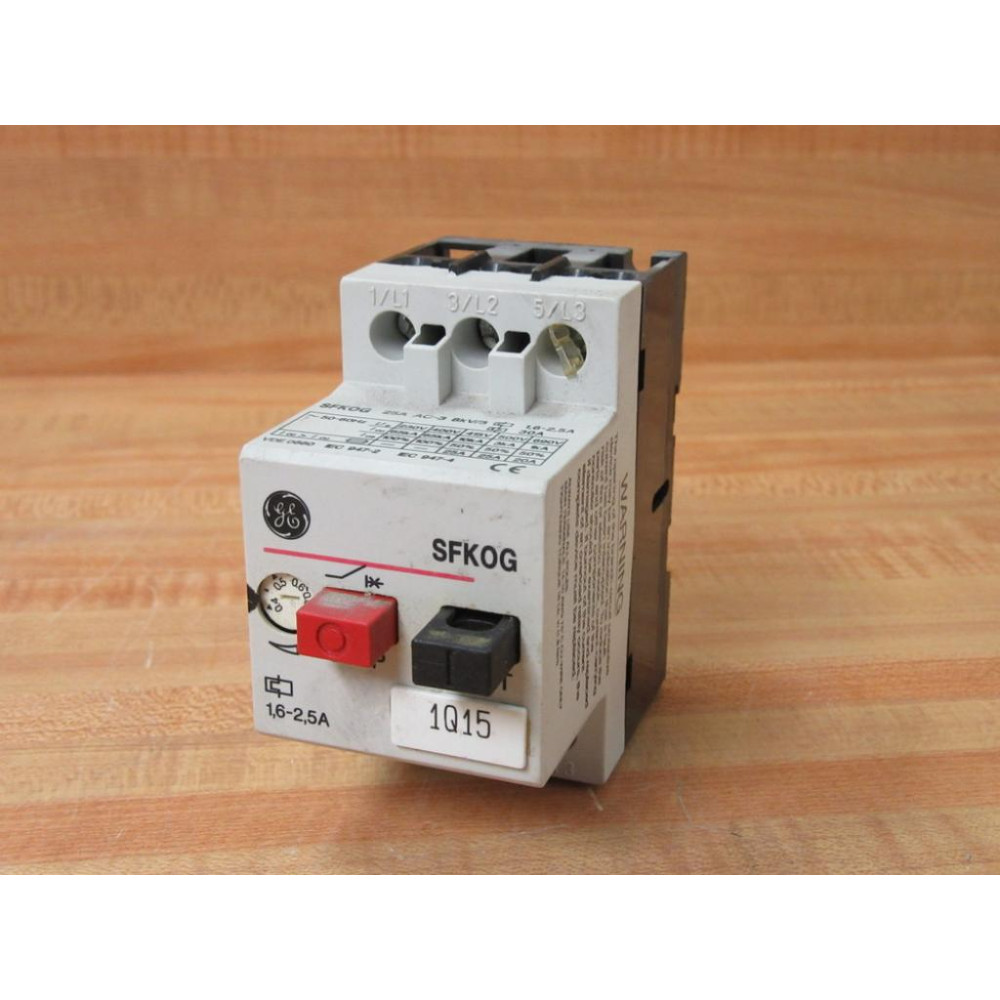 General Electric SFK0G Motor Protection Circuit Breaker SFKOG - Used