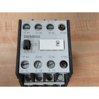 Siemens 3TF4022-7E Contactor 3TF40227E - Used