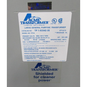 Acme TP 1-53342-3S Transformer TP1533423S Style G - Used
