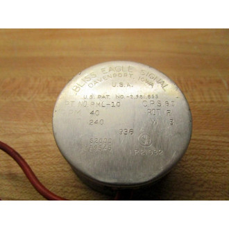 Bliss Eagle Signal PML-10 Stepper Motor PML10 240V - Used
