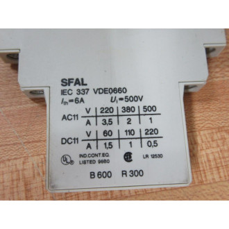 General Electric SFAL11N Auxiliary Contact (Pack of 4) - Used