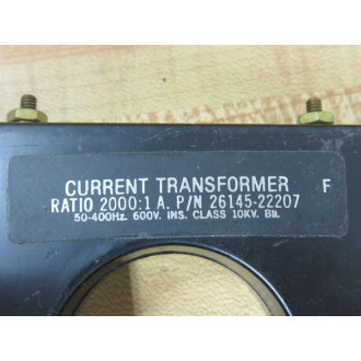 Square D 26145-22207 Current Transformer 2614522207 - Used