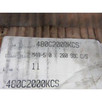 Metric Mega 480C2000KCS Socket Head Bolt M48-5.0 x 200 SOC CS - New No Box