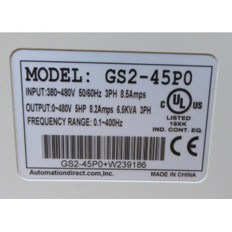 Automation Direct GS2-45P0 AC Micro Drive - Used