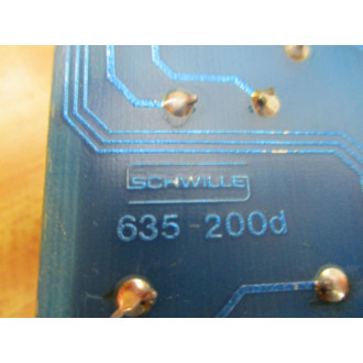Schwille Elektronik 635-200 Circuit Board Assembly  635-201 - Used