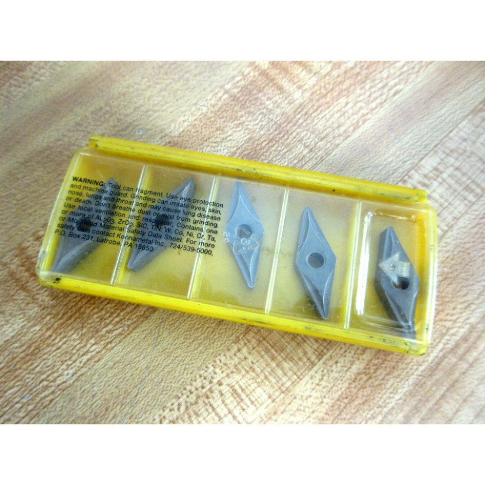 Kennametal 1161125 Turning Insert VNMP332 K313 (Pack of 5)