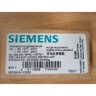 Siemens 3RT2916-1CD00 Surge Suppressor 3RT29161CD00