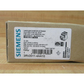 Siemens 3RV2011-4AA10 10-16A Circuit Breaker 3RV20114AA10