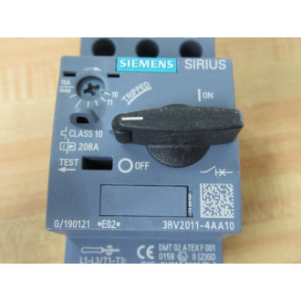 Siemens 3RV2011-4AA10 10-16A Circuit Breaker 3RV20114AA10