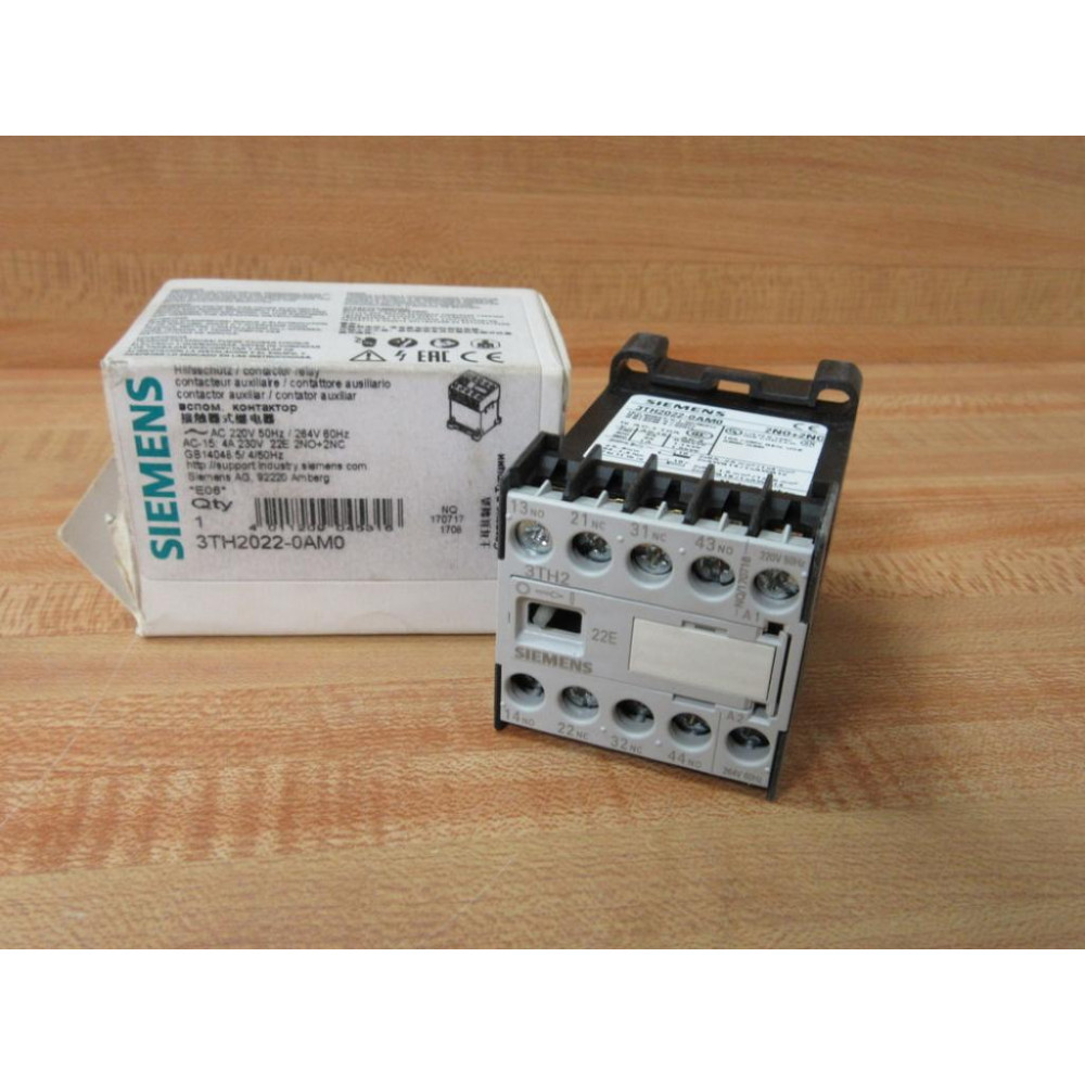 Siemens 3TH2022-0AM0 Contactor 3TH20220AM0 Siemens 3TH2022-0AM0 Contactor 3TH20220AM0