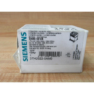 Siemens 3TH2022-0AM0 Contactor 3TH20220AM0