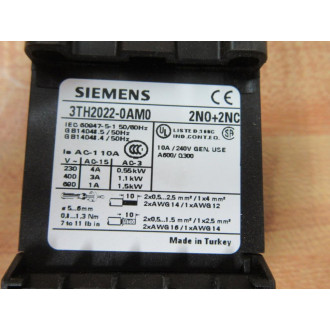 Siemens 3TH2022-0AM0 Contactor 3TH20220AM0