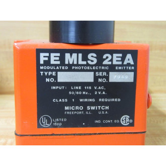Micro Switch FE MLS 2EA Modulated Photoelectric Emitter FEMLS2EA