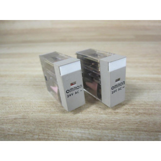 Omron G2R-2-S(S) 24V AC Relay G2R-2-S(S)-24VAC (Pack of 2) - New No Box