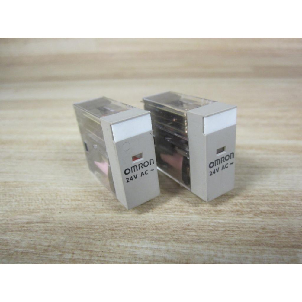 Omron G2R-2-S(S) 24V Relay G2R-2-S(S)24V AC Coil 24VAC (Pack of 2) - New No Box