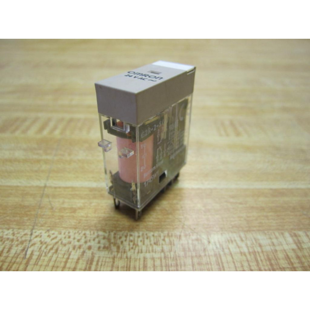 Omron G2R-2-S(S) 24V Relay G2R-2-S(S)24V AC Coil 24VAC - Used