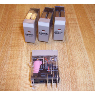 Omron G2R-2-S(S) 24V Relay G2R-2-S(S)24V AC Coil 24VAC (Pack of 4) - New No Box
