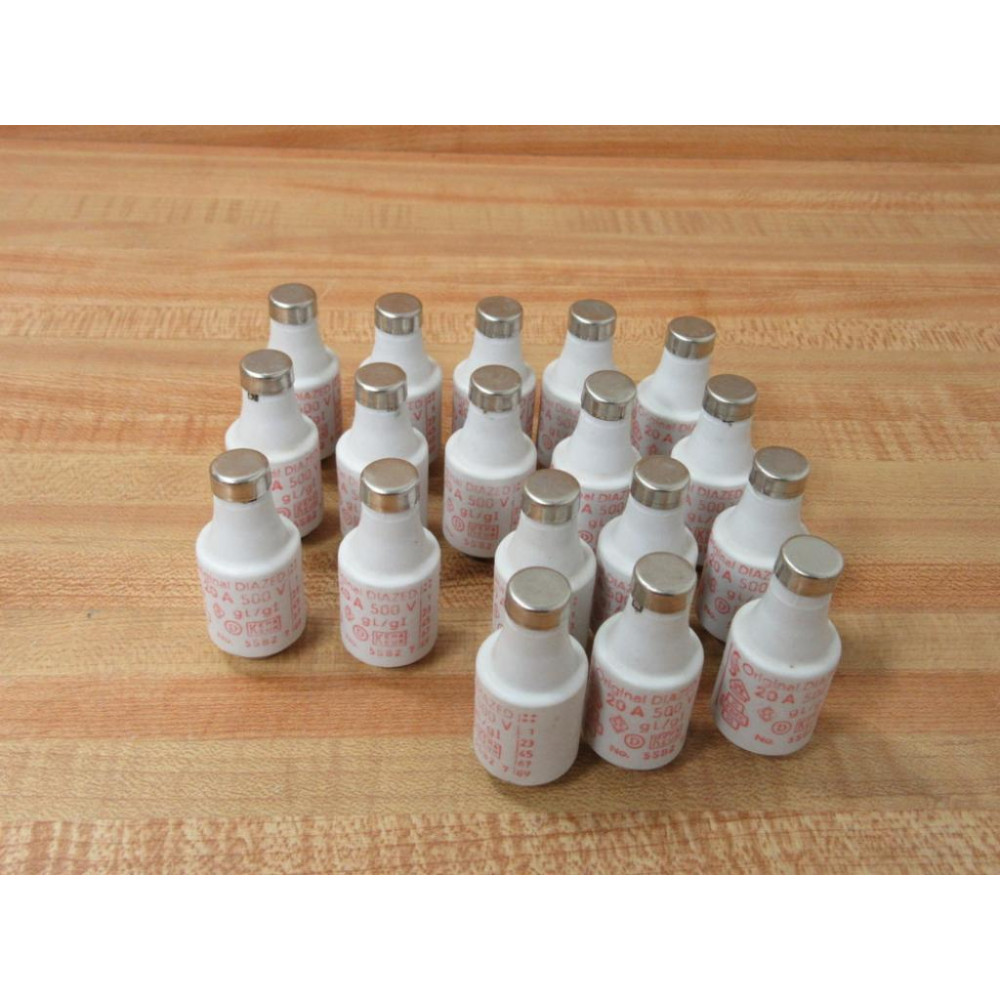 Siemens 5SB27 Bottle Fuse 20A-500V (Pack of 18) - New No Box