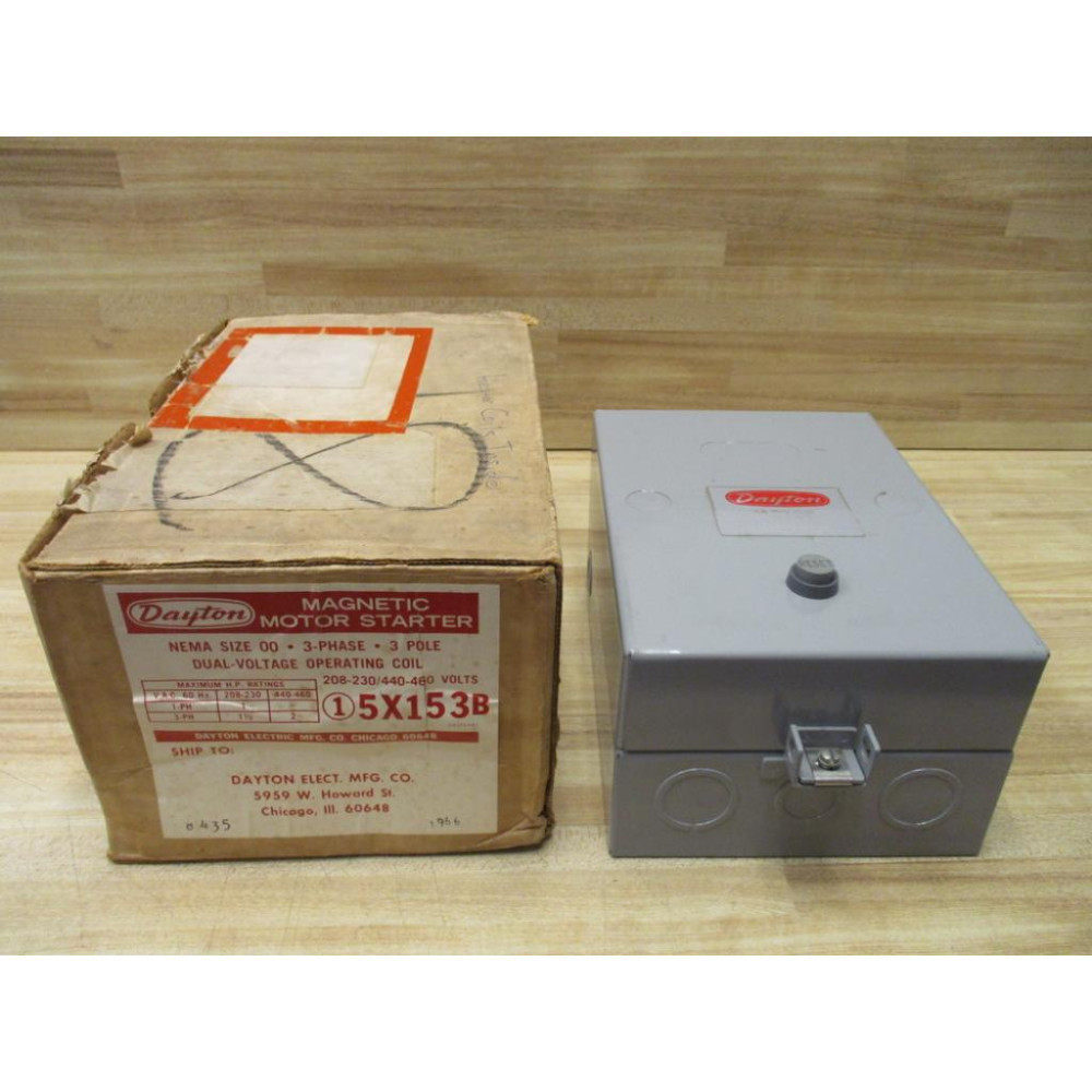 Dayton 5X153B Magnetic Motor Starter Dayton 5X153B Magnetic Motor Starter