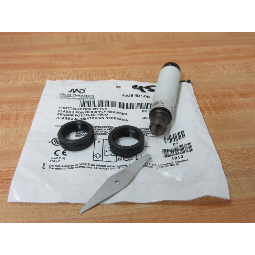 Micro Detectors FAI8-BP-0E Photoelectric Switch FAI8BP0E Micro Detectors FAI8-BP-0E Photoelectric Switch FAI8BP0E