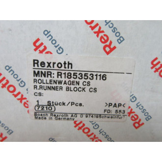 Rexroth Bosch R185353116 R.Runner Block CS