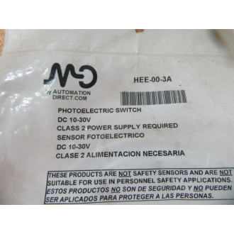 Automation Direct HEE-00-3A Photoelectric switch HEE003A