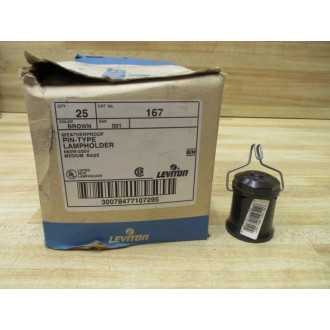 Leviton 167 Pin-Type Lampholder (Pack of 25)