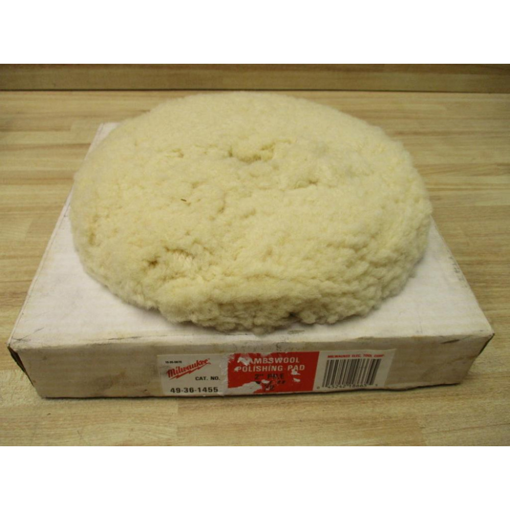 Milwaukee 49-36-1455 Lambswool Polishing Pad 49361455 Milwaukee 49-36-1455 Lambswool Polishing Pad 49361455