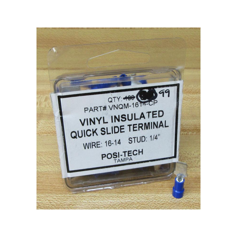 Posi-Tech VNQM-1614-CP Spade Terminal VNQM1614CP (Pack of 99)
