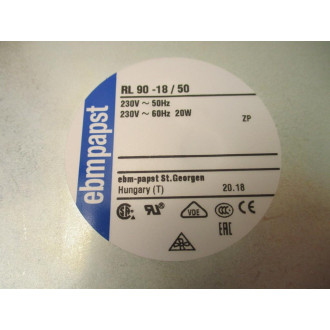 Ebmpapst RL90-1850 AC Flat Pack Blower