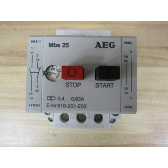 AEG 910-201-203 0.4-0.63 A Starter Mbs25 910-201-203-99