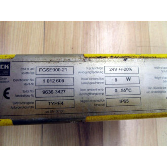 Sick Optic FGSE900-21 Light Curtain Receiver 1 012 609 - Used