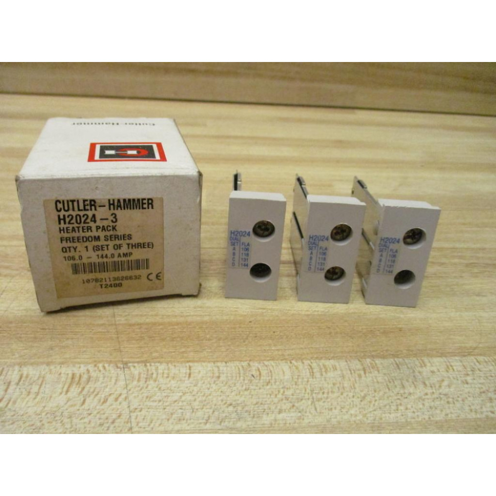 Cutler Hammer H2024-3 Overload Heater Element H2024 (Pack of 3)