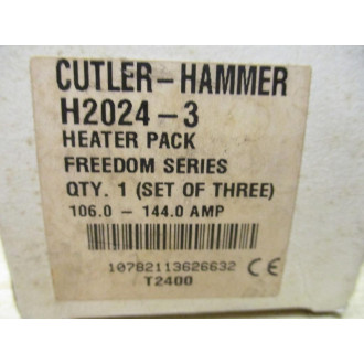 Cutler Hammer H2024-3 Overload Heater Element H2024 (Pack of 3)