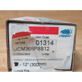 Clipper UCM36SPSS12 Belt Fasteners 01314 (Pack of 10)