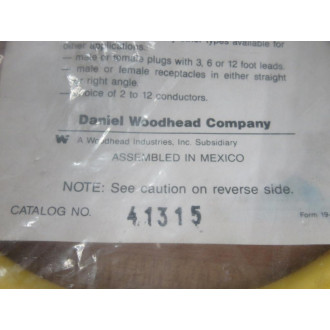 Daniel Woodhead 41315 Single End Cordset